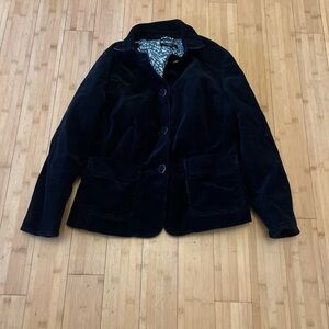 Talbots Black Velvet Jacket